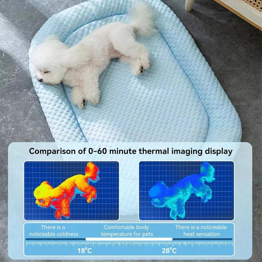 Ice-Silk Cooling Pet Bed